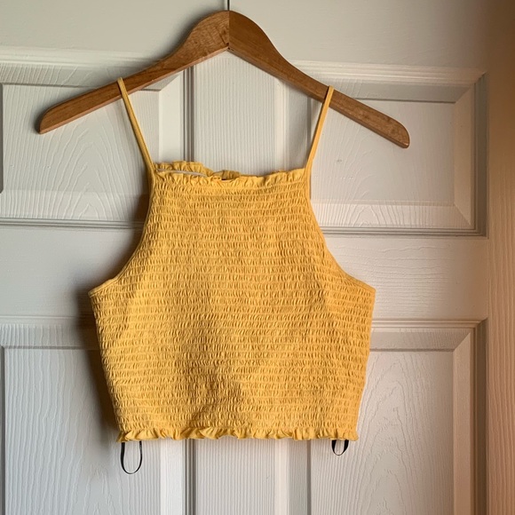 Yellow Crop Top - Picture 1 of 1